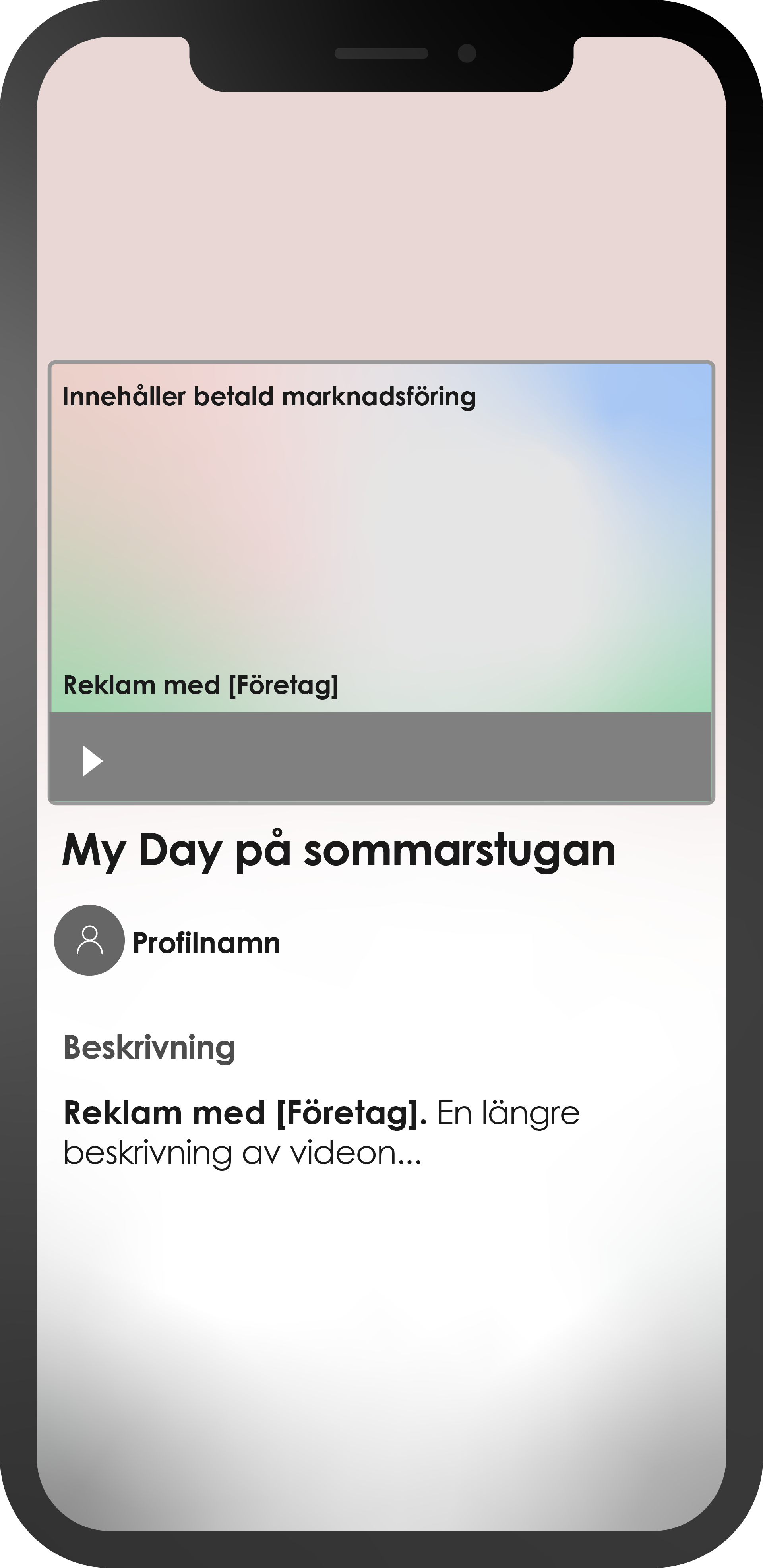 Esimerkkikuva Youtubesta, kun koko video on mainossisältöä