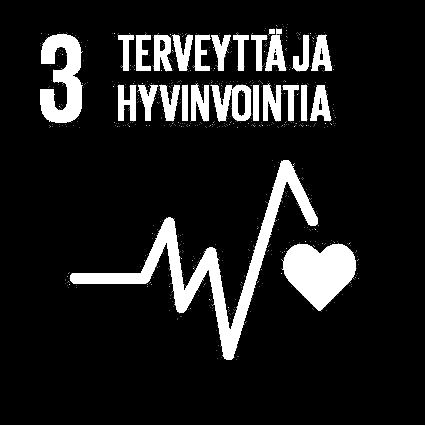 YK:n kestävän kehityksen tavoite 3: Terveyttä ja hyvinvointia.